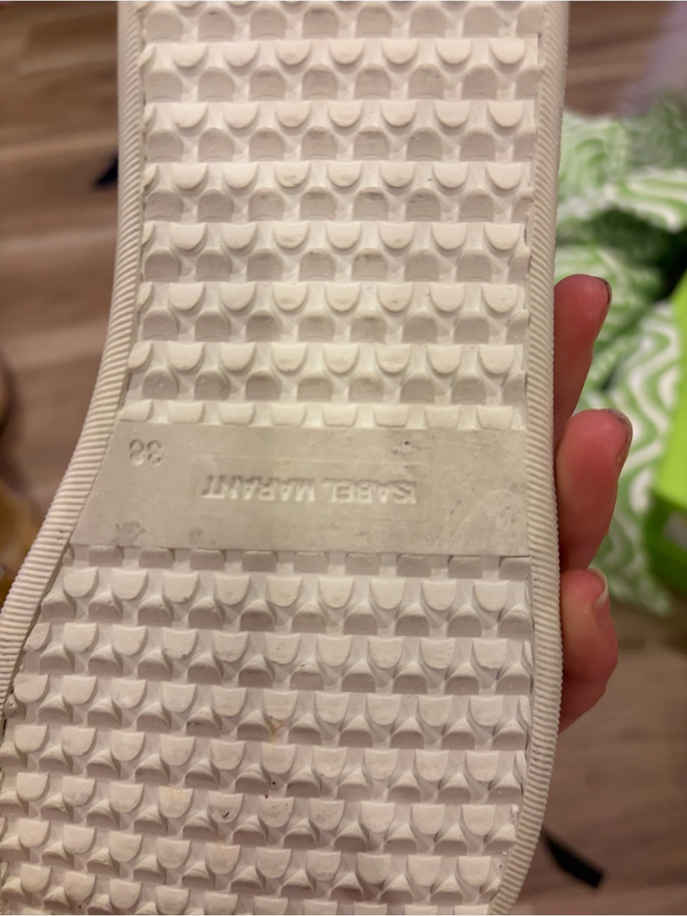 Isabel Marant White Leather Sneakers with Yellow Tongue and Lining - Picture 10 of 10